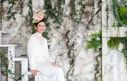 長袖のウェディングドレス