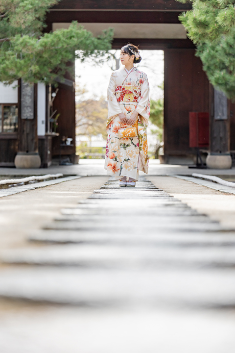 京都　成人式　前撮り　桜
