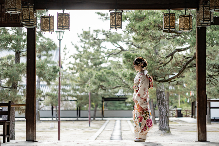 京都　成人式　前撮り　桜