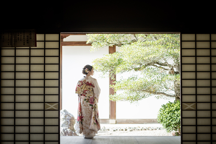 京都　成人式　前撮り　桜