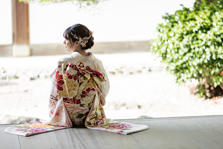 京都　成人式　前撮り　桜