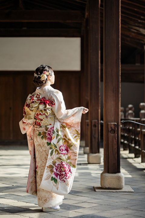 京都　成人式　前撮り　桜