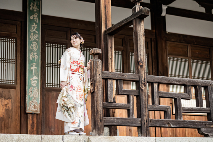 京都　成人式　前撮り　桜