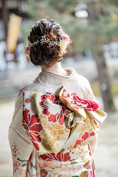 京都　成人式　前撮り　桜