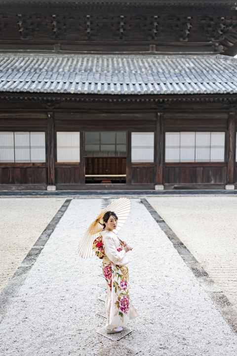 京都　成人式　前撮り　桜